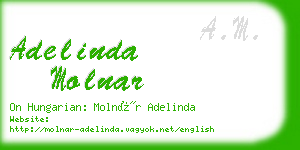 adelinda molnar business card